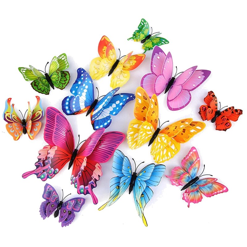 Colorful Butterfly Wall Decor 72 PCS – Party Stickers