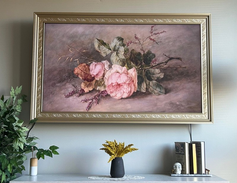75″ Gold Portrait TV Frame – ALL TV BRANDS & SIZES!