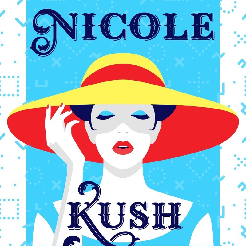 Nicole Kush, PET $6.99 Dispensary Stickers, Strainstickerz, 420
