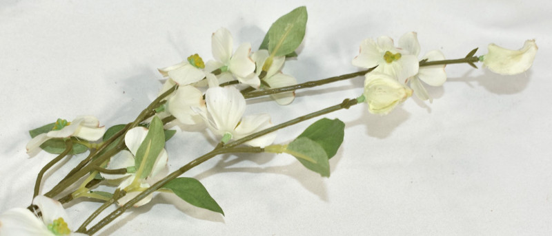 Pottery Barn Faux Dogwood Branch w/ Nest & Eggs Artificial Flowers 38" Stem NEW gallery