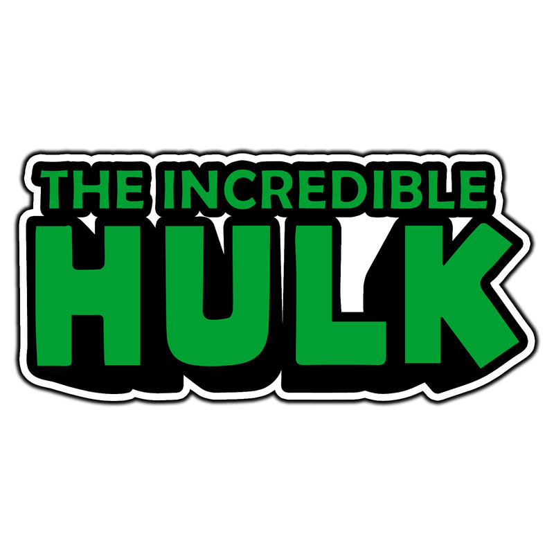 Hulk Title Logo #2 Sticker Waterproof Vinyl Decal Die-Cut Garage Car