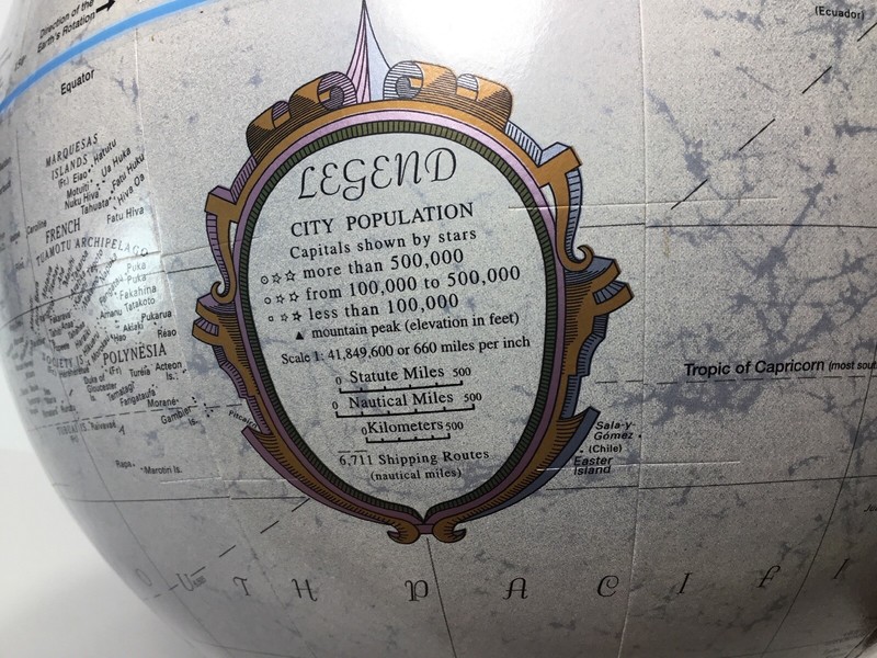 12” Diameter Replogle Platinum Classic Series World Globe - City Population. EUC gallery