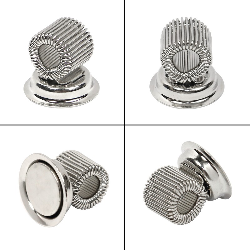 Magnetic Pen Holder Clip Refrigerator Magnet Pen Marker Clip Holder Silver/Black gallery