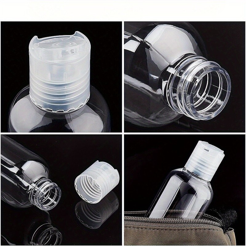 1Set 8Pcs 200ml(6.7 OZ) Empty PET Plastic Portable travel Bottle with disc cap gallery