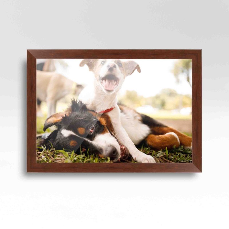 9x6 Brown Real Wood Picture Frame Width 1.25 inches | Interior Frame Depth 0.5 i gallery