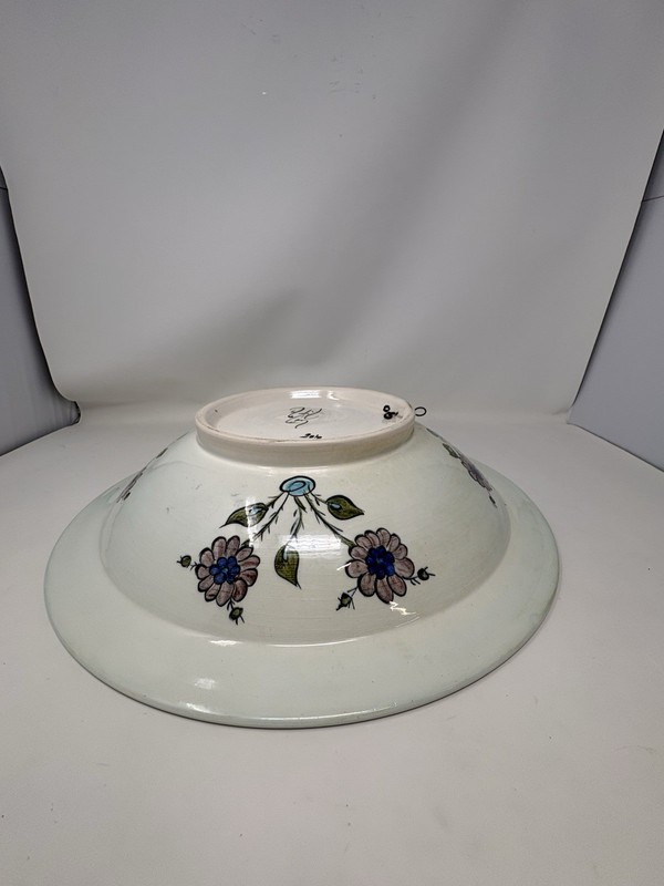 Iznik Design 2010 Signed Ottoman Style Turkish Ceramic Wall Hanging Bowl Inv#23 gallery
