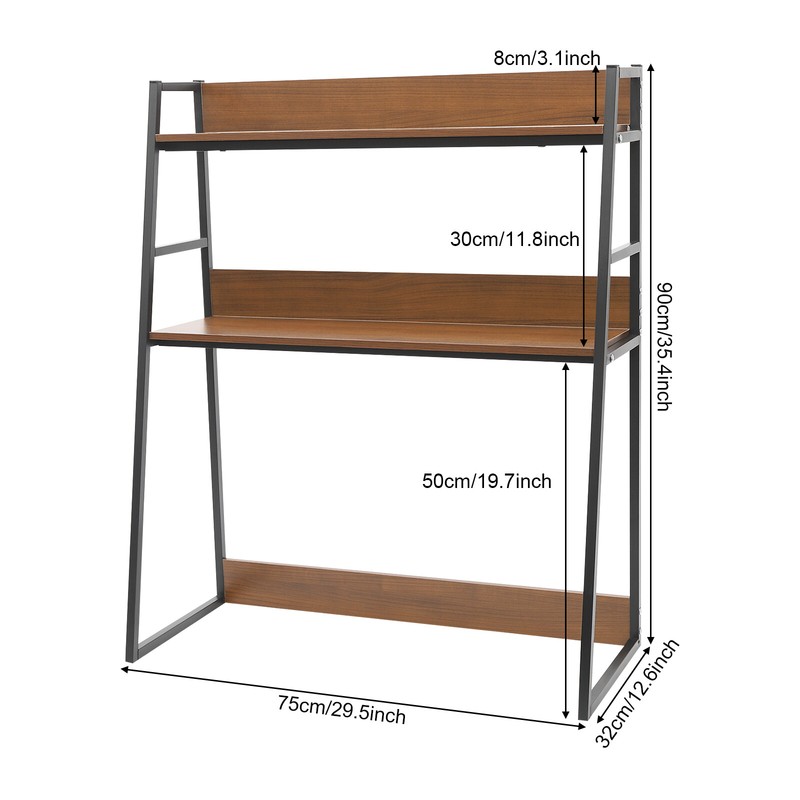Modern Desktop Bookshelf Multipurpose Bookcase Organizer Desktop Display Rack gallery