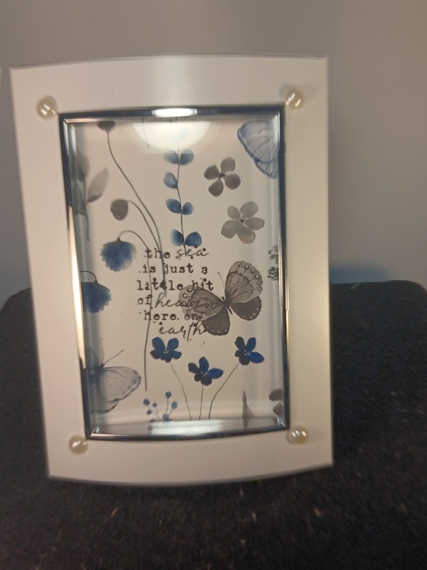 Handmade Butterfly Shadow Box Frame Coastal Decor Sea Quote One Of A Kind Art gallery