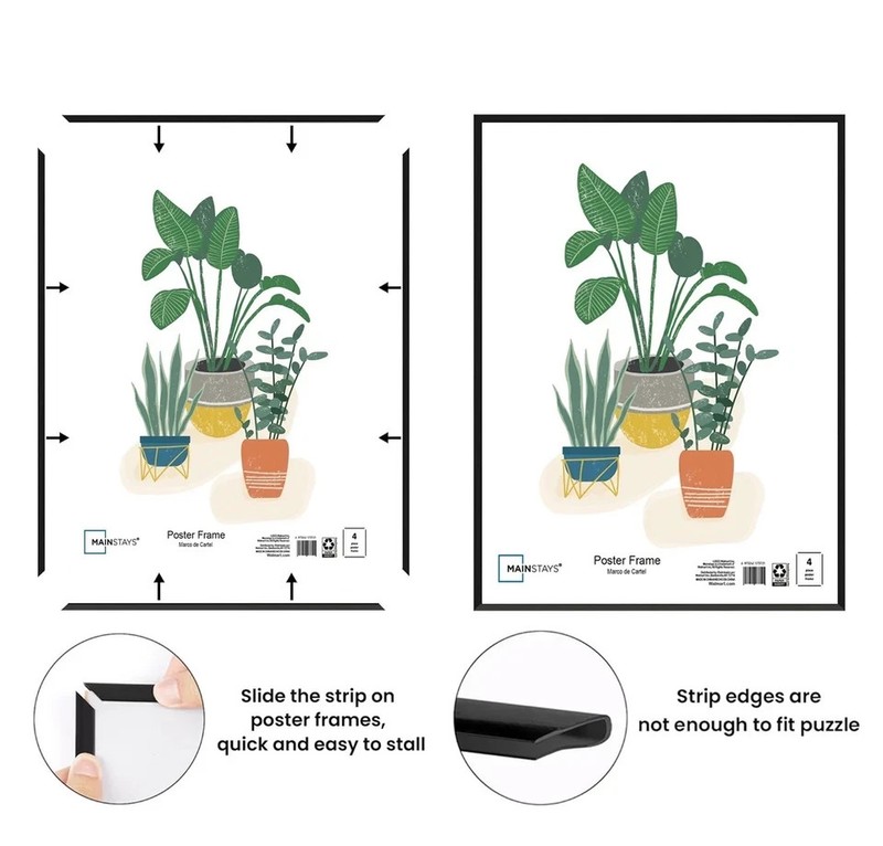 Mainstays, 18x24 Picture Frame ,Black Flat Profile Wall Photo Frame. gallery