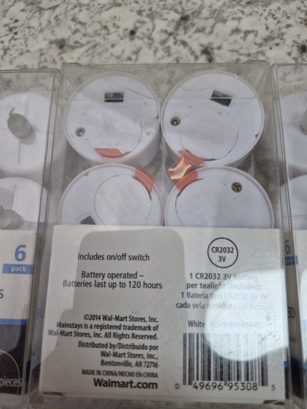 Mainstays Flameless LED Tealights White Battery Operated Candle 4x 6-Packs (24 gallery
