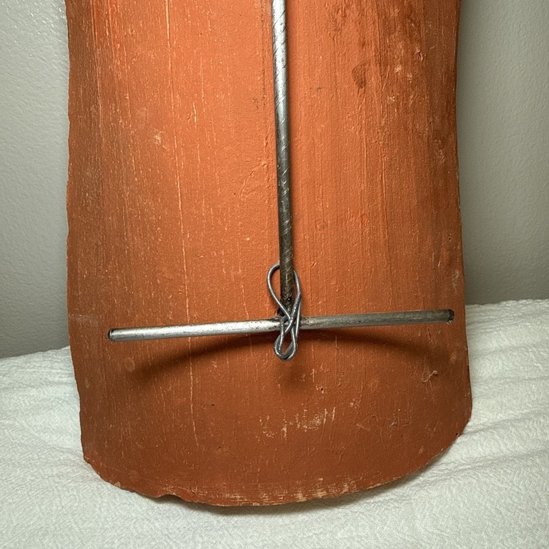 Rustic Terracotta Roof Tile Wall Candle Sconce 16” Tuscan Spanish Hacienda Decor gallery