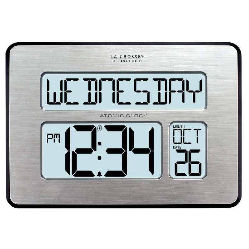 C86279 La Crosse Technology 2″ Numbers Atomic Wall Clock Backlight – Open Box