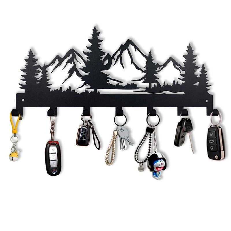 Metal Key Holder Wall Mounted Key Hooks Key Holder For Wall Key Organizer Rack