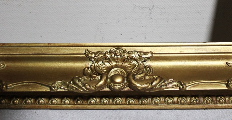 ANTIQUE FITS 6 X 14 FRENCH BAROQUE PICTURE FRAME ORNATE WOOD GOLD GILT FINE ART gallery