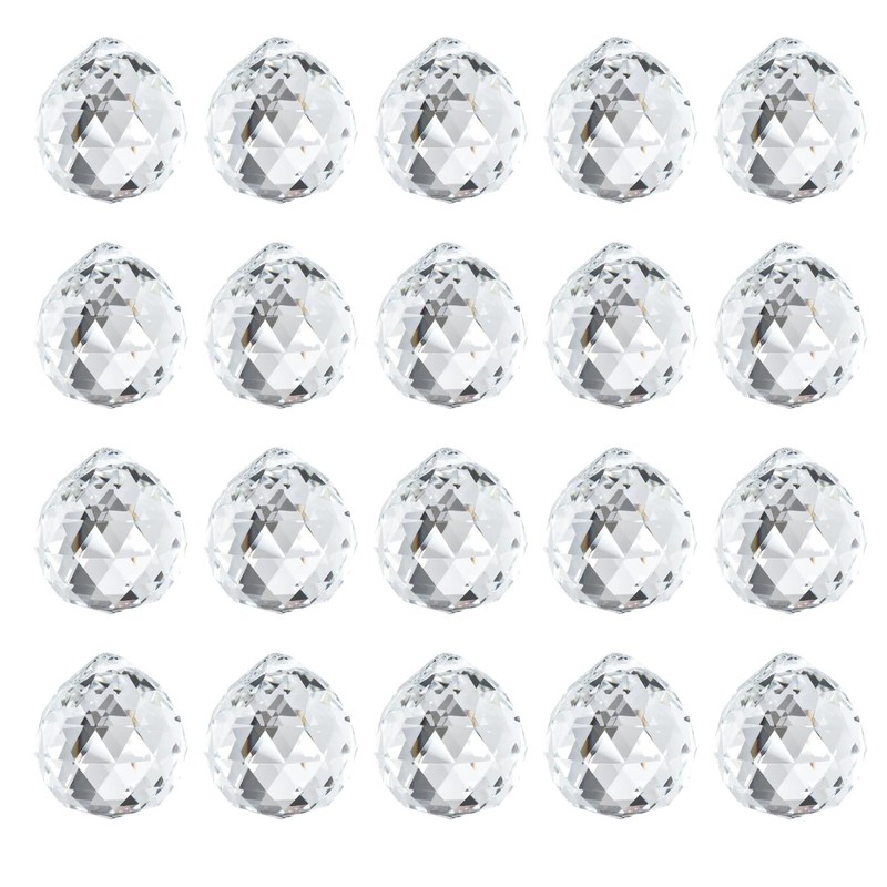 20mm Clear Crystal Prism Pendant Hanging Crystal Feng Shui Ball Prism Pendant