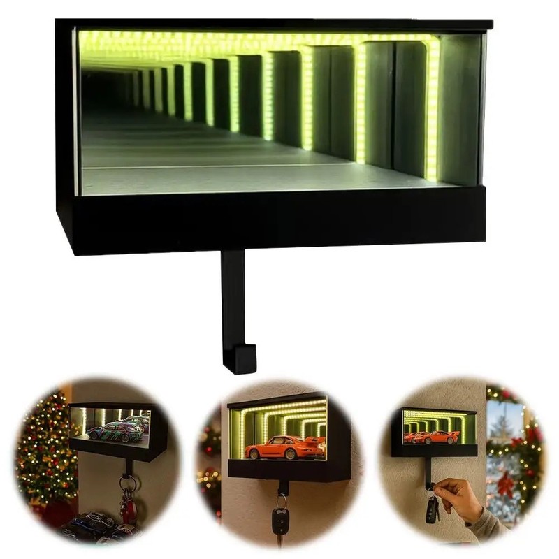 LED Illuminated Key Hook Hanger Car Key Holder Garage Home Office gallery