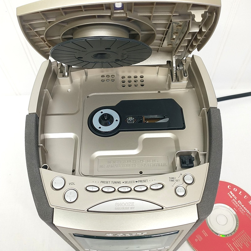 Sony Dream Machine ICF-CD863V CD Clock Radio TV/Weather/FM/AM Tested Works Great gallery
