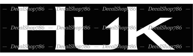 HUK Fishing Gear -Outdoor Performance Apparel- Vinyl Die-Cut Peel N’ Stick Decal